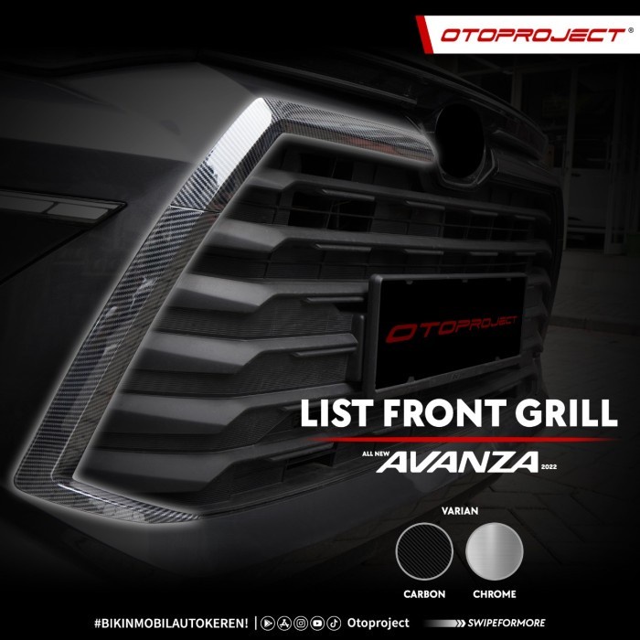 Otoproject List front grill cover depan All New Avanza 2022-2023