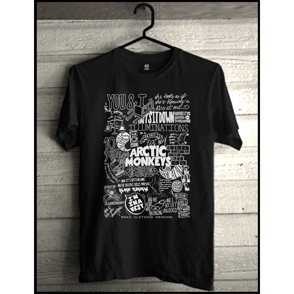 Kaos Arctic Monkeys Band Clothing Original Baju Distro