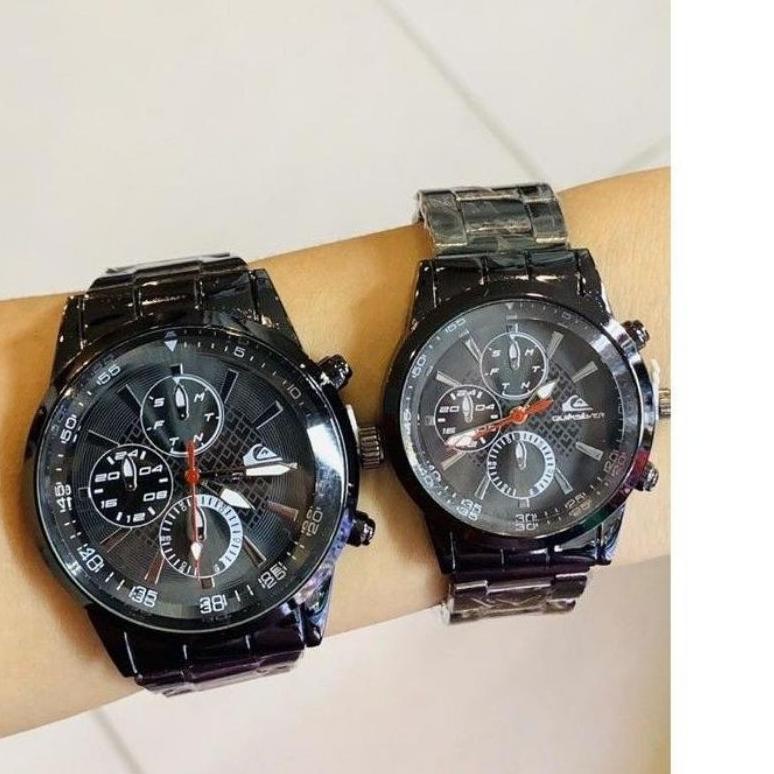 Terbaru 2.2 COD-Jam Tangan Couple Quiksilver Rantai Pasangan Asli / ori(sinal)