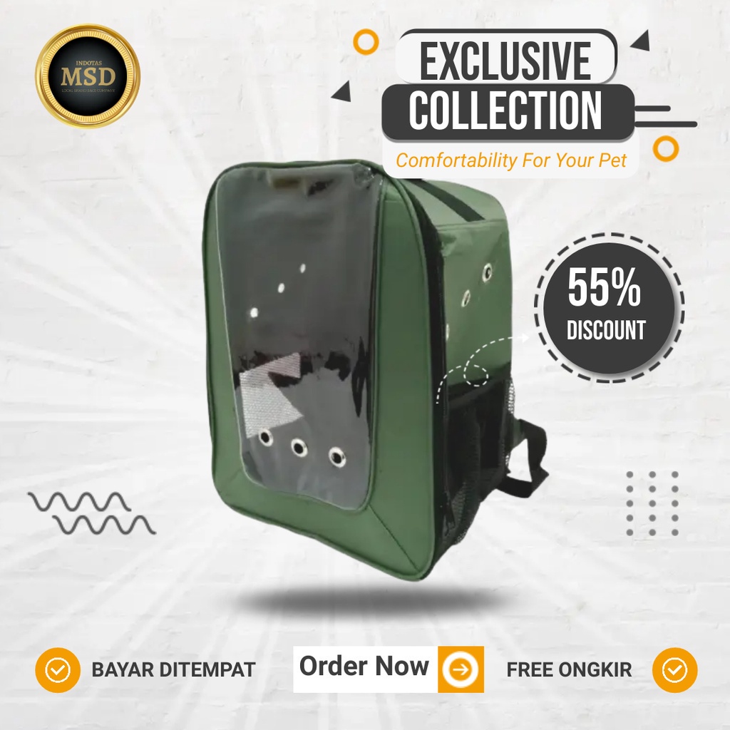 MSD Travel pet travel cargo pet cargo murah pet cargo unik tas kucing tas reptil tas anjing