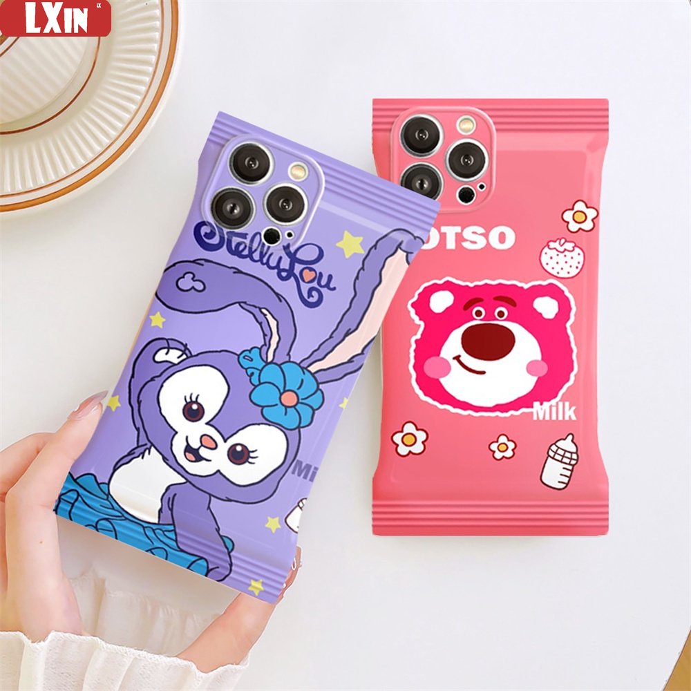 Populer Case Samsung A04s A23 A03s A32 A13 A03 A22 M22 M32 A12 A31 A02s A21s A20 A52 A52s A53 A51 A71 Kartun Lucu StellaLou Dan Manyo Strawberry TPU Soft Cover