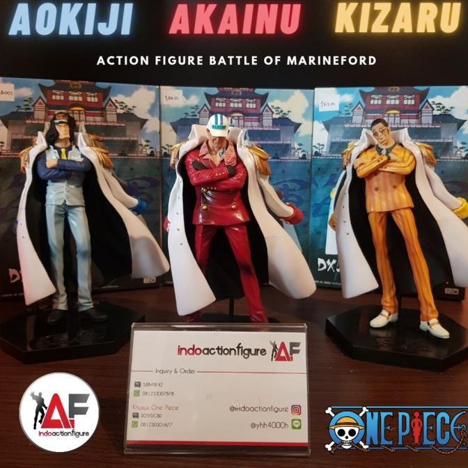 SALE ACTION FIGURE ONE PIECE ADMIRAL MARINES AOKIJI AKAINU KIZARU G5454TS