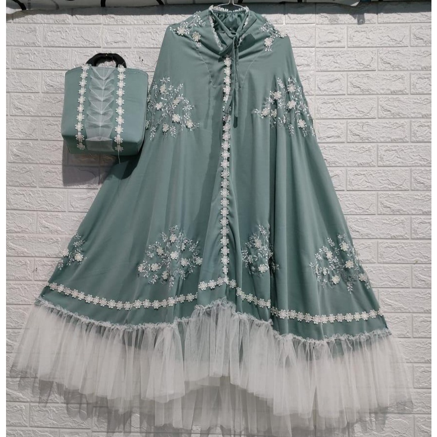 Mukena Bordir Mewah PREMIUM Jumbo Mukena Terbaru 2024