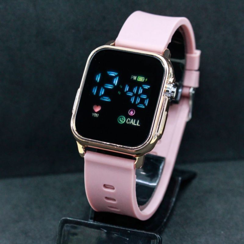 Jam Tangan LED WACTH Terbaru Strap Silikon Tahan Air Unisex (Pria/Wanita) Digital Warna Top / Jam Tangan Led Kekinian Pria/Wanita Terlaris Murah Cod