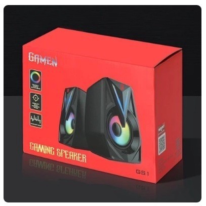 GAMEN Speaker Gaming GS1 Laptop/PC Soundbar Super Bass Portable RGB