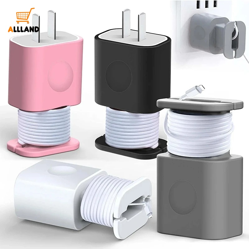 Portable Silicone Charger Cover/Case Pelindung Adaptor Daya Tahan Debu/Anti Putus Winder Protector Kabel Data Organizer