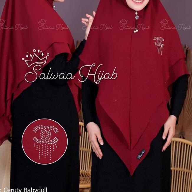 ☈ LAYER JUMBO / KHIMAR SIREN CHANEL JUMBO / JILBAB 2 LAYER ◙