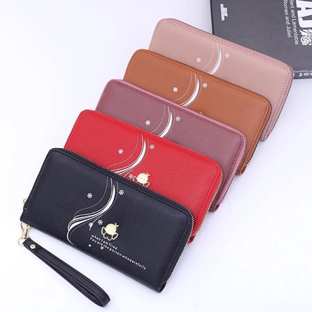 DOMPET KEISHA - Dompet Wanita Mormon Dompet Panjang Koin Kartu