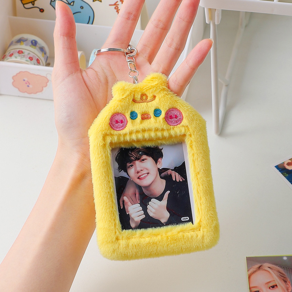 Photocard Holder Boneka Gantungan Kunci PC Card Holder Doll Ganci Bulu