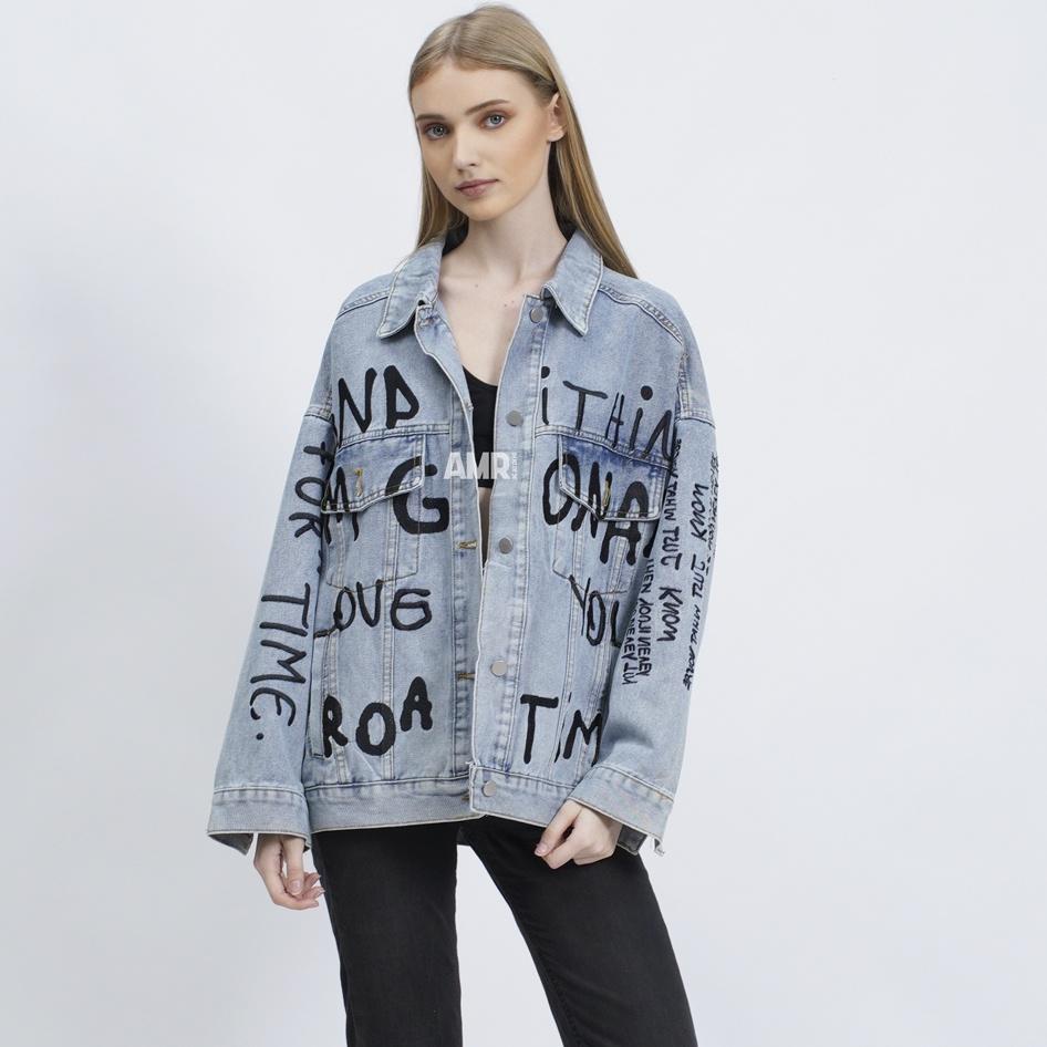 TERBARU AMR ORIGINAL - MG LOVE 517 / 519 - JACKET JEANS OVERSIZE TOXIC
