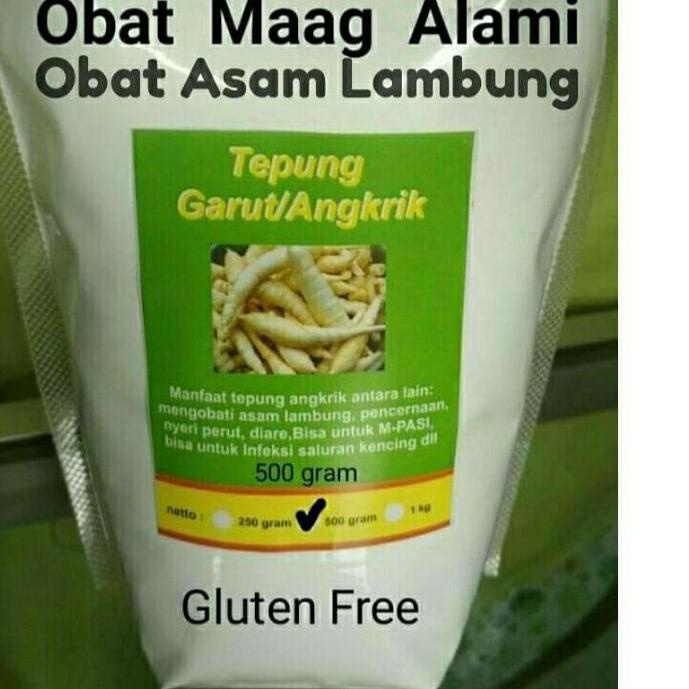 

MALL TEPUNG GARUT/PATI ASAM LAMBUNG/ANGKRIK /ARROWROOT 500Gr 