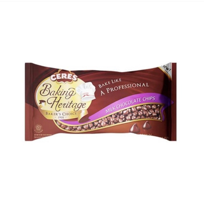 

QH Ceres Baking Heritage Milk Chocolate Chips 250gram gosend/grab only