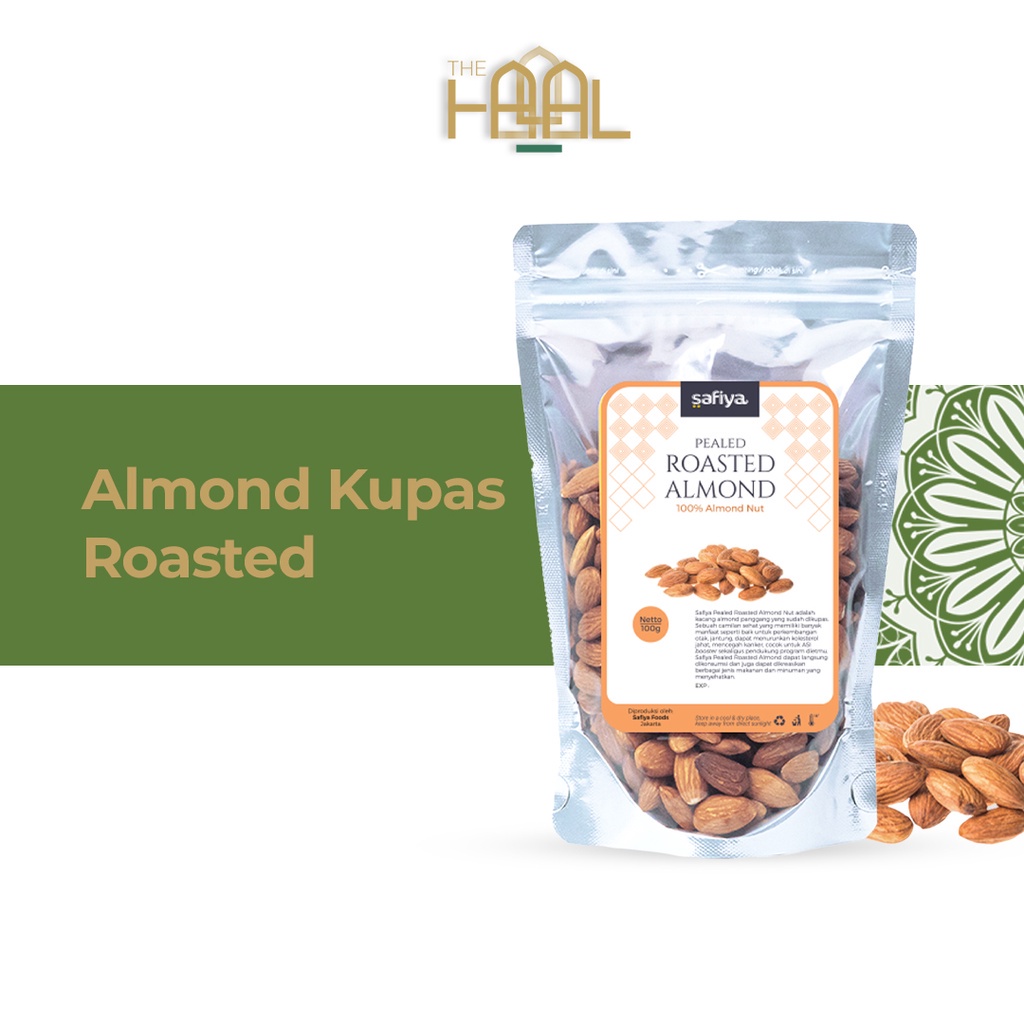 

Kacang Almond Kupas 1Kg | Kacang Almond Kupas Panggang Original