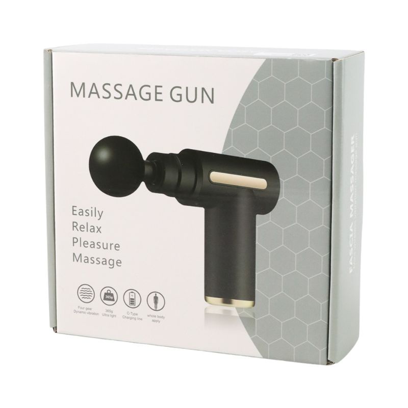 LEHIKO Alat Pijat Elektrik Pundak Punggung Tangan Massage Gun - BX720 - Black