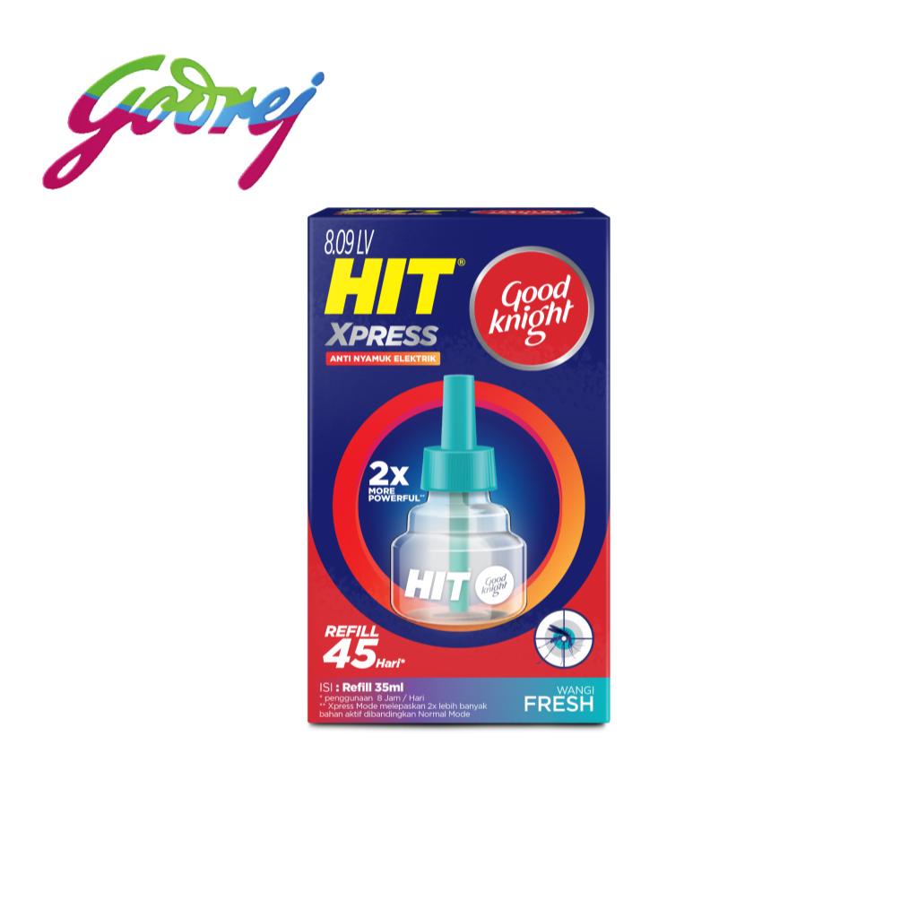 Hit Good Knight Xpress Refill Fresh 45 Hari x2- Refill Obat Nyamuk Elektrik - Bunuh Nyamuk Penyebab Demam Berdarah (DBD)