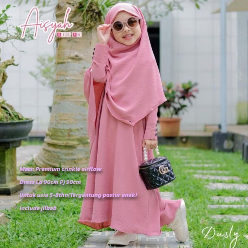 AISYAH  BAJU MUSLIM ANAK PEREMPUAN