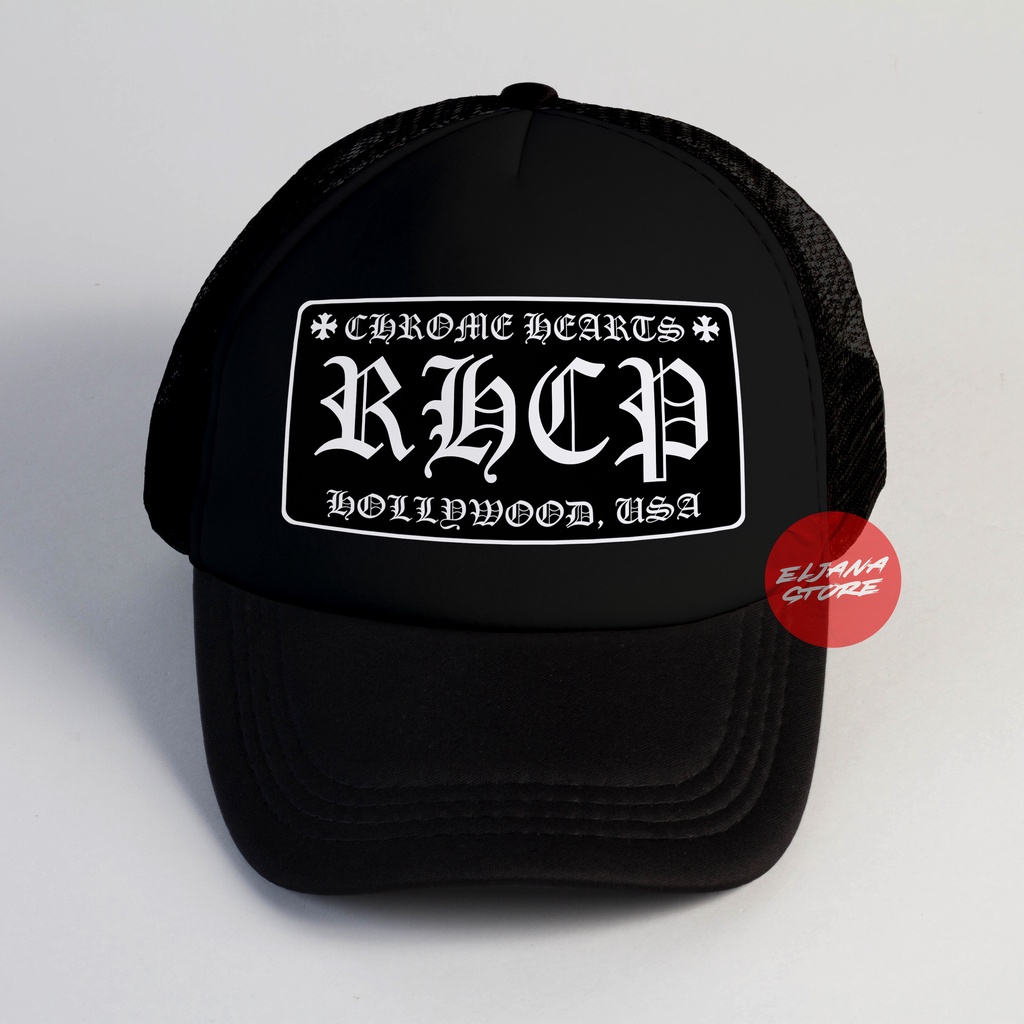 Topi Trucker Chrome RHCP | Red Hot Chili Paper | Kean | Tune | Topi Snapback Chrome