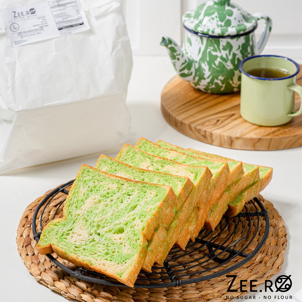 

Zeero Pandan Almond Bread Dairy Free / No Sugar / No flour / Keto