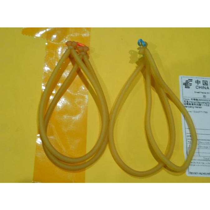 1 SET (2 buah) KARET CADANGAN KETAPEL IKAN FISH SLINGSHOT RUBBER TUBE