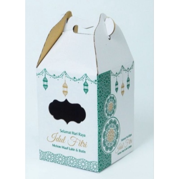 

Box KUKER 15x15x20 cm Jinjing (500GR isi 3 Toples ) Kardus/Kue Kering/hampers/idul fitri/Iedmubarak