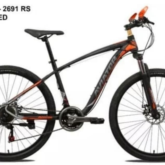 Sepeda Gunung Mtb 26" Aviator 2691 Rs 24 Speed Bering Murah #Original