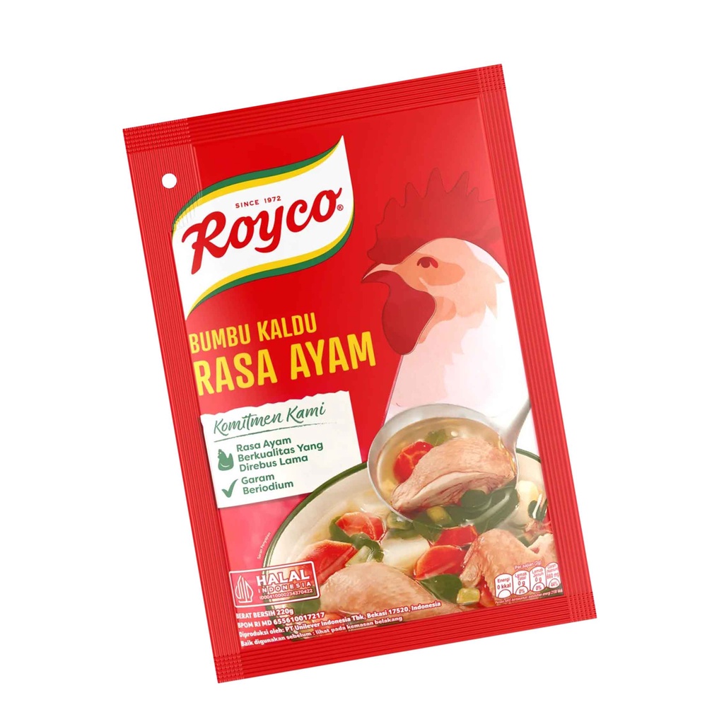 ROYCO RASA AYAM PILIHAN 220g / PENYEDAP RASA/ BUMBU KALDU RASA AYAM