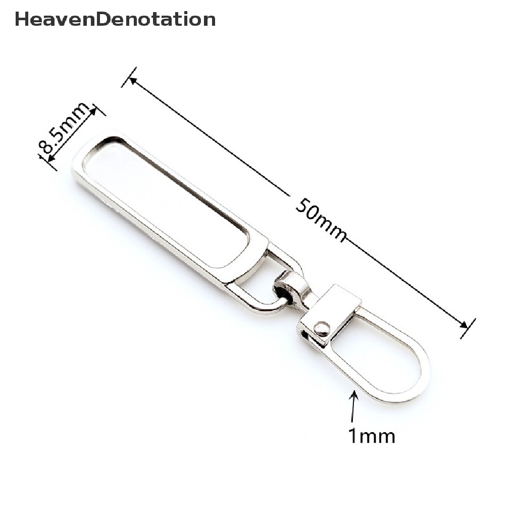 [HeavenDenotation] 5pcs Penarik Ritsleting Logam Dapat Dilepas Untuk Zipper Sliders Head Resleting Repair Kits Zipper Pull Tab DIY Tas Jahit Down Jaket HDV