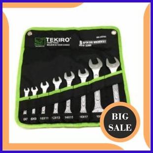 onderdil TEKIRO Kunci Pas Set 8 Pcs 6-24mm Open Wrech Set 6-24mm 8 pcs Tekiro 1F3B23