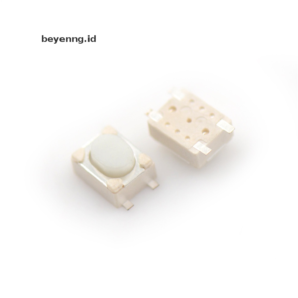 Beyen 50pcs 3 * 4 * 2.5mm Tactile Push Button Switch Saklar Kebijaksanaan Micro Switch 4-Pin SMD ID