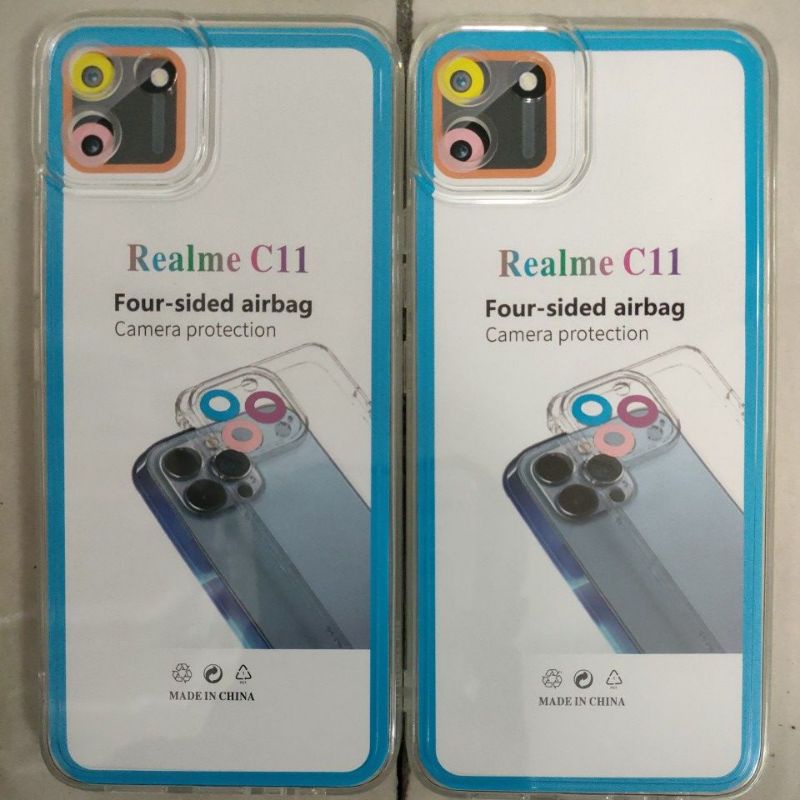 Softcase case slikon kondom bening type Hp Realme C11 2021/C20/C20I/C20A/C20T/C11 2020 CLEAR BAG SPACE TPU pelindung camera kamera