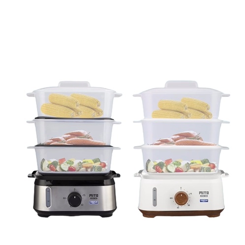 Pengukus makanan Steamer Electric Food STM100 3 Tingkat Mito