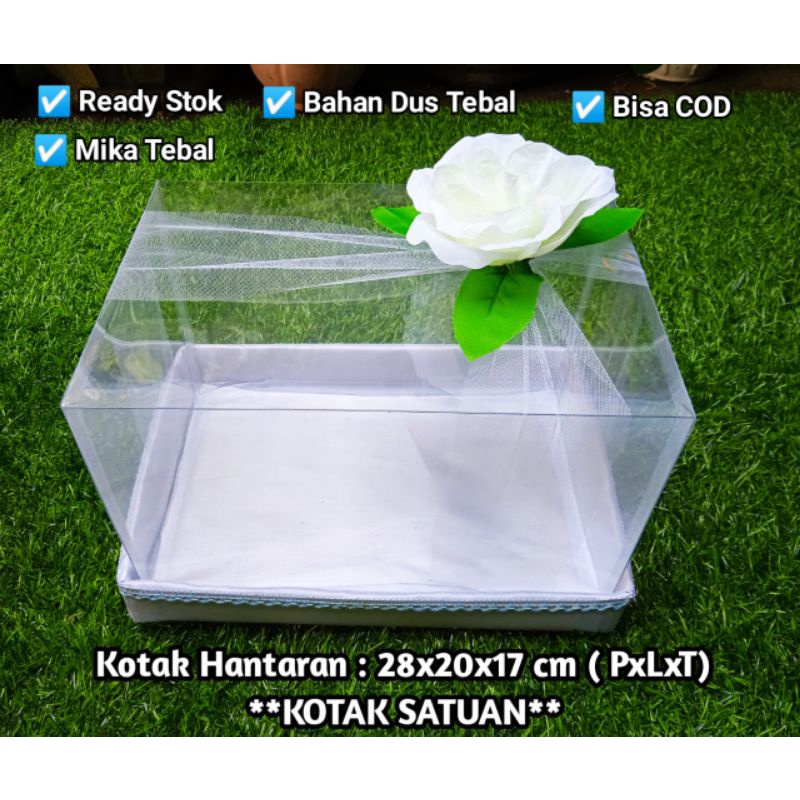

Kotak Seserahan hantaran Satuan uk 28x20x17 hiasan bunga artificial untuk box pernikahan tunangan bingkisan hampers