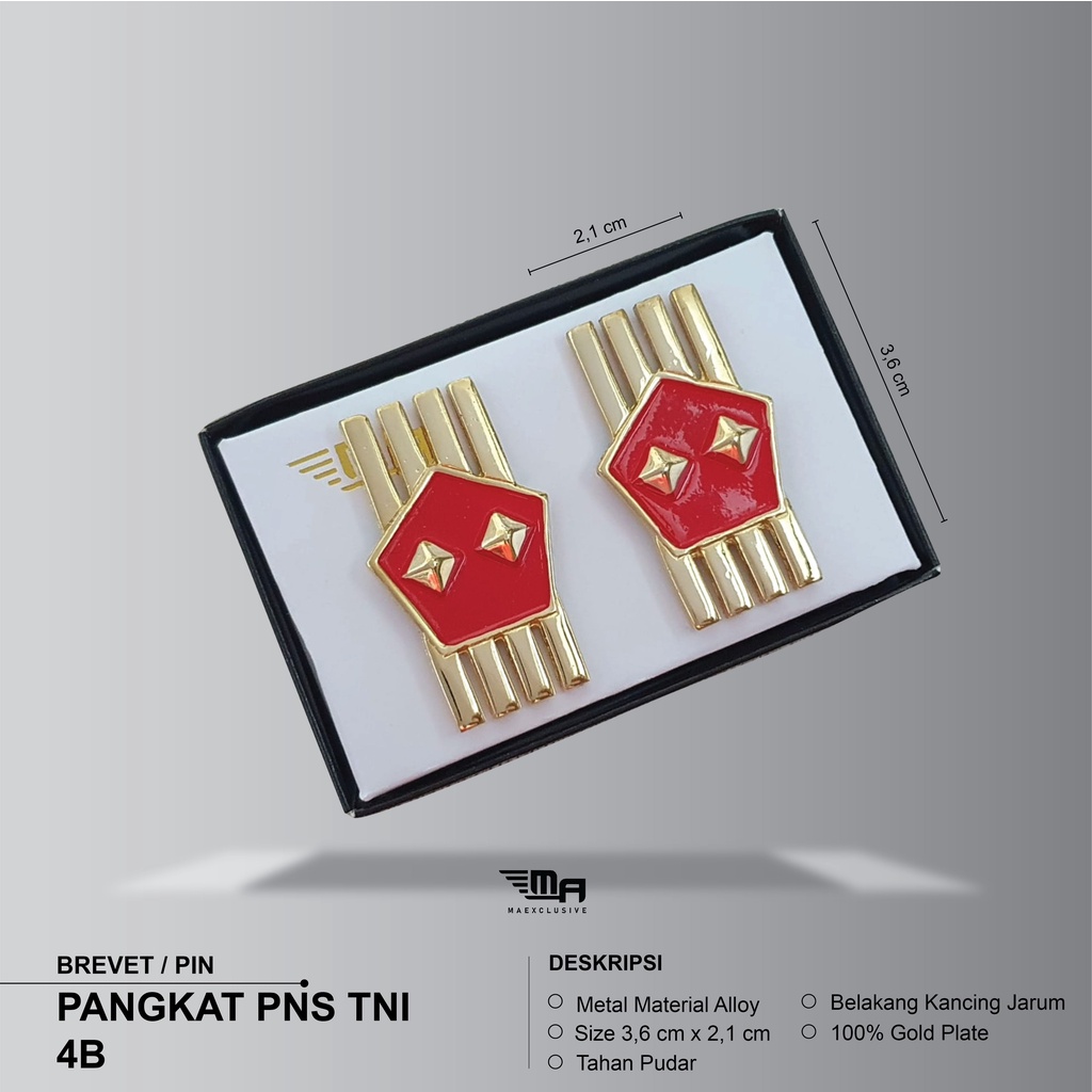 WING PNS TNI 4B PDH BRIVET BREVET PIN PNS TNI 4B