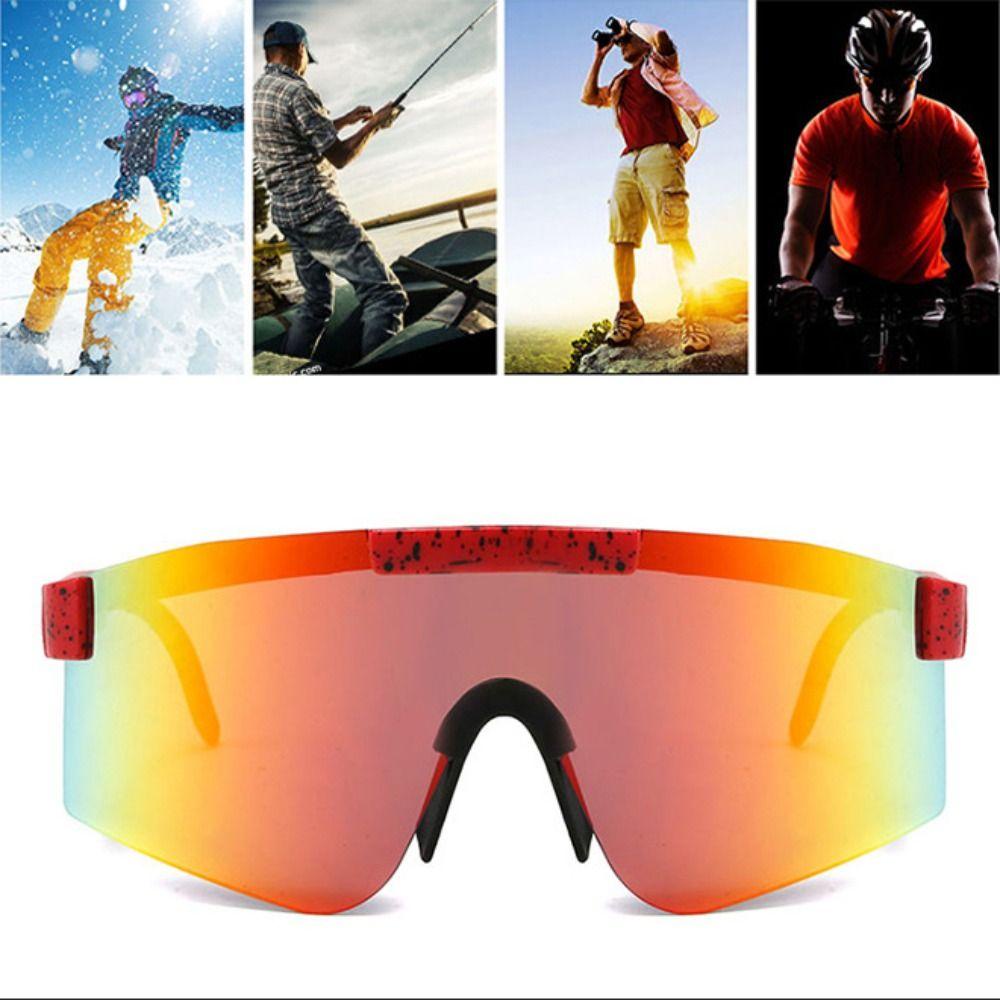 Populer Bersepeda Terpolarisasi Kacamata Olahraga Tahan Debu Untuk Pria Wanita Sunglasses Sports Eyewear Glasses