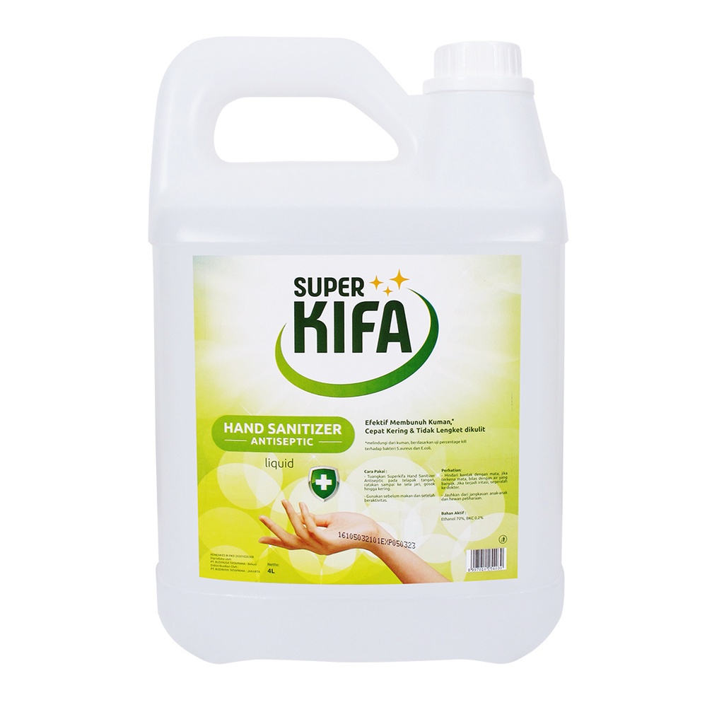 SUPER KIFA Jerigen Hand Sanitizer Cair 4L - Pembersih Super Kifa