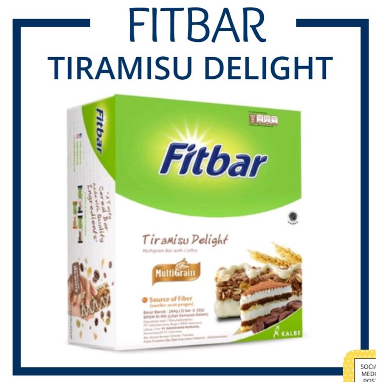 

Fitbar 1 box isi 12 varian tisamisu