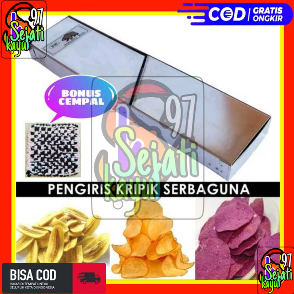 Parutan keripik pengiris kripik singkong kentang pisang Stainless