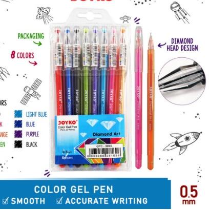 

RVI269 JOYKO PULPEN GEL PEN BALL PEN PENA KLIK WARNA WARNI LUCU PASTEL GPC-309S UNIK MURAH CETEK BOLPEN 0.5 MM GELPEN |