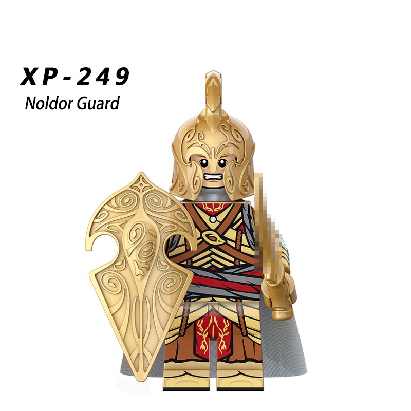 Lord of The Rings Tentara Kuno Blok Bangunan Minifigure Noldo Elf Guard Archer Minifigure Mainan Rakitan