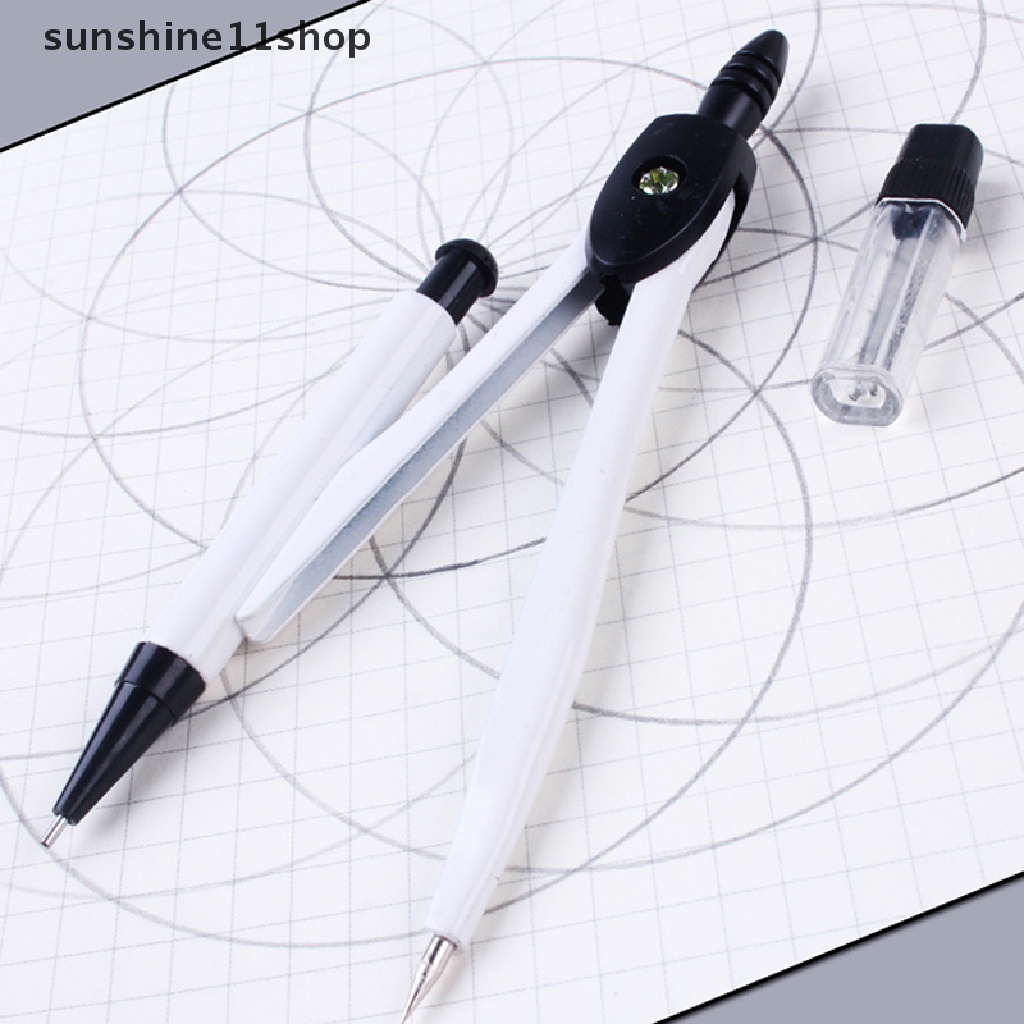 Sho Drawing Compass Math Geometri Tools Untuk Lingkaran Perlengkapan Sekolah Alat Tulis N