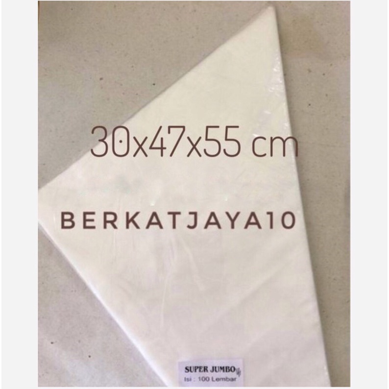 Plastik Segitiga Extra Super Besar Jumbo 10pcs  Piping Bag Butter Cream