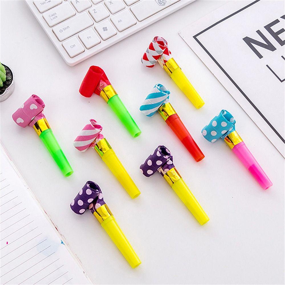 Mxbeauty Whistle Lucu Prop Pinata Hadiah Mainan Anak Colorful Dragon Whistle Birthday Noise Maker Toys