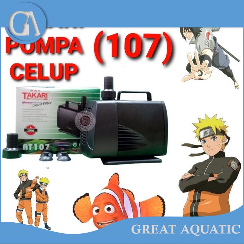 power head kolam pompa celup kolam water pump takari AT 107