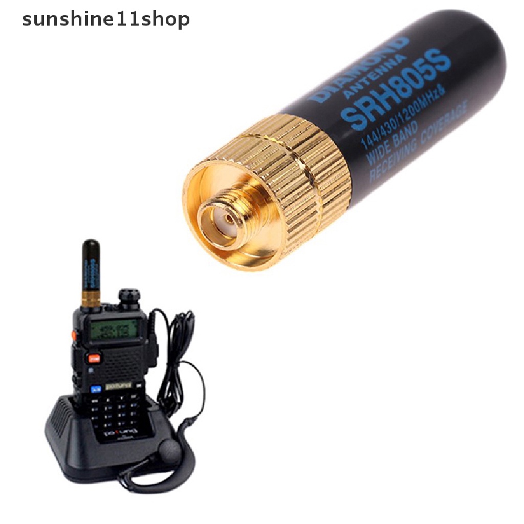 Sho 1pc Mini SRH-805S 5CM SMA-F Female Dual Band Antena Untuk BAOFENG UV-5R BF-888S N