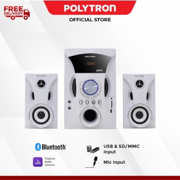 Polytron Speaker Aktif Audio Bluetooth Multimedia PMA 9525 WHITE / BLACK
