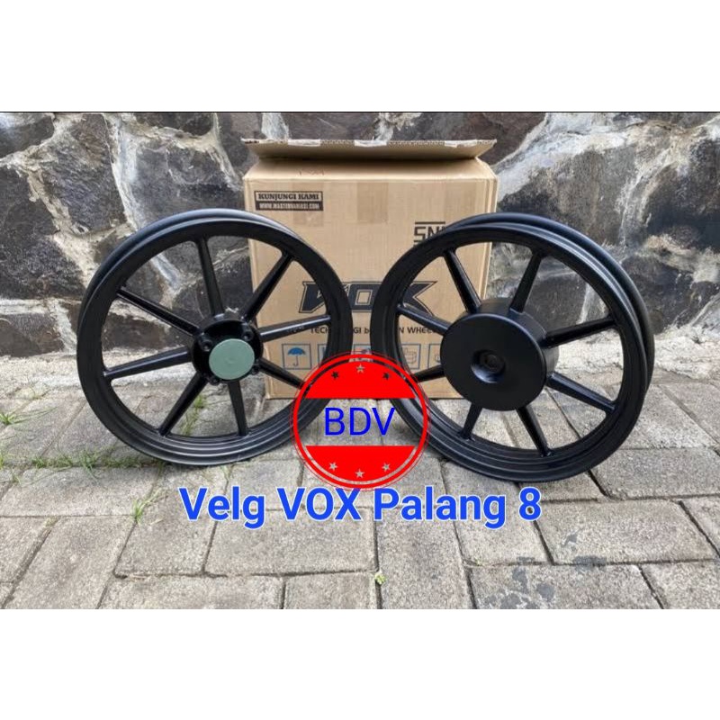 Velg VOX Palang 8 Comet Vario, Beat, Scoopy Hitam, Putih P8