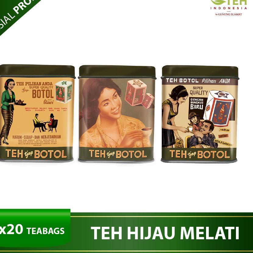 

✳ Teh Celup Cap Botol Hijau Aroma Melati Vintage 20 Bags - Floating Bag -- Collector Edition ✤