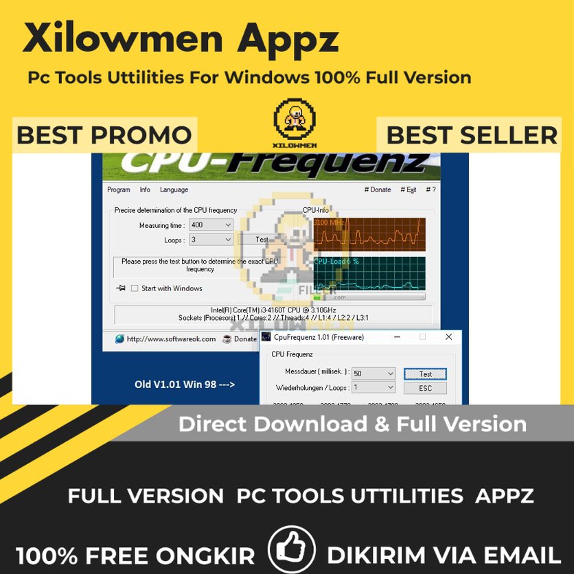 [Full Version] CpuFrequenz Pro PC Tools Software Utilities Lifetime Win OS