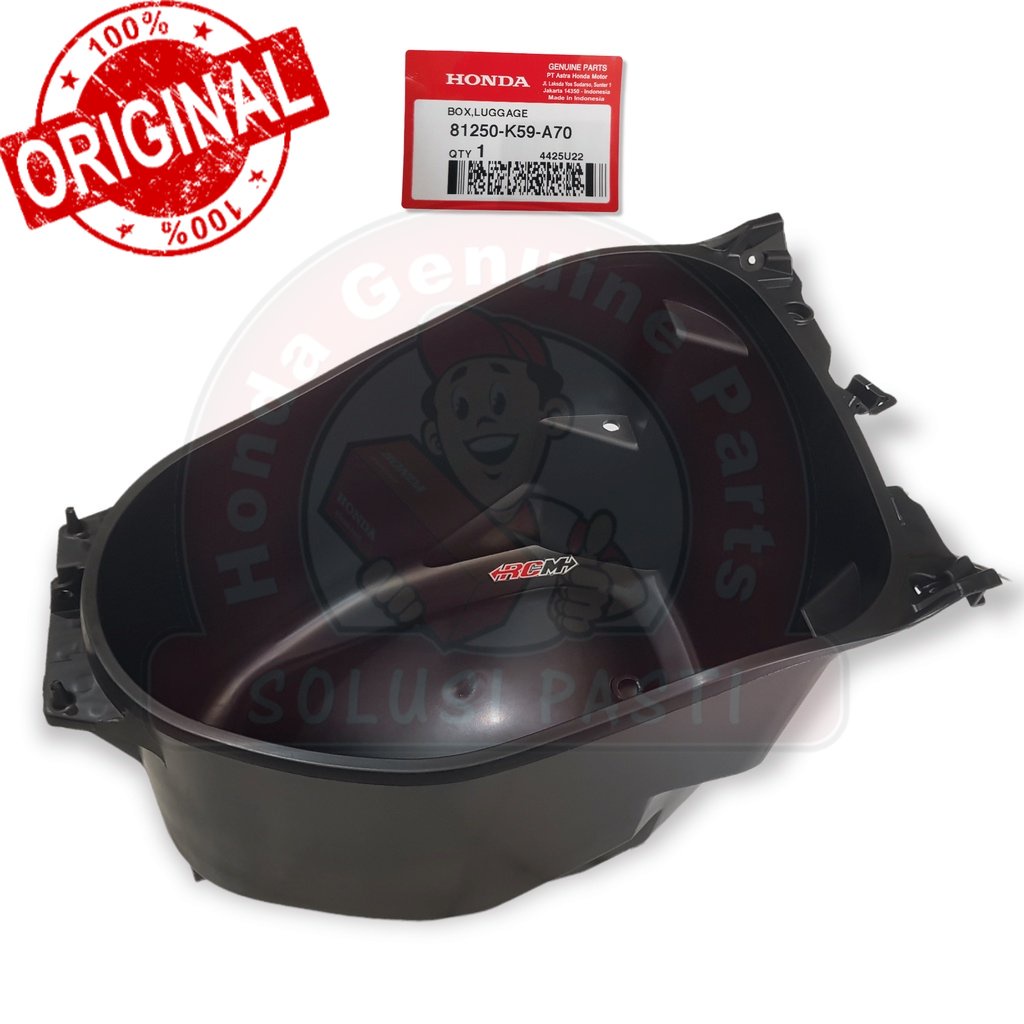 `Original  BOX LUGGAGE BOX BAGASI JOK VARIO 125 150 LED 2018 2019 2020 2021 81250-K59-A70 81250K59A7