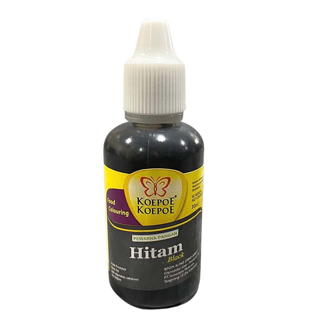 

Koepoe Pewarna Makanan Hitam 30ml - Black Food Coloring